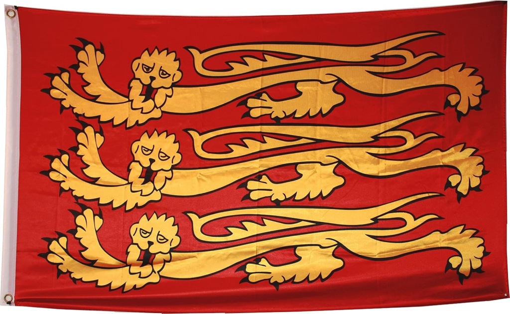 PRAWDZIWA FLAGENET ANGLIA PLANTAGENET S XII-XIII. DUŻY ROZMIAR 150X90