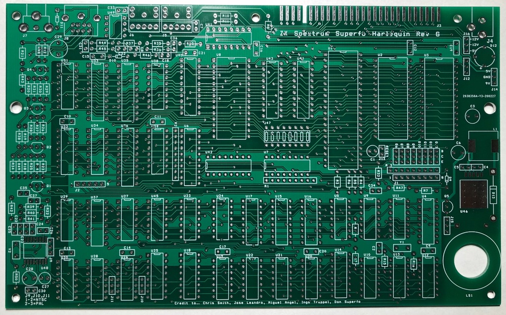 Harlequin rev G - PCB