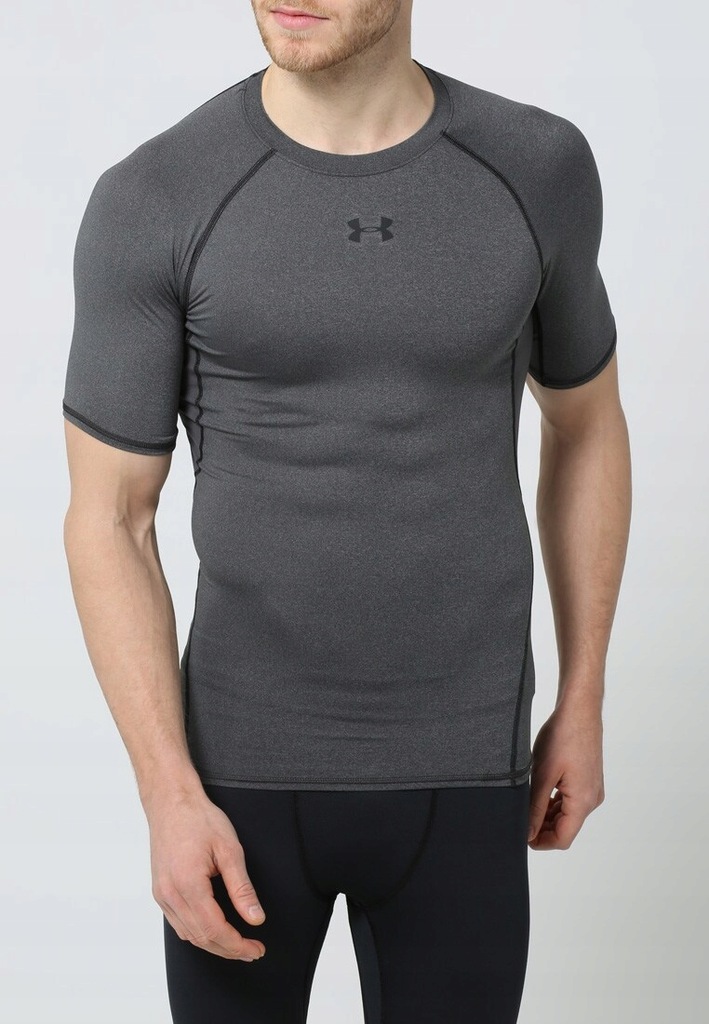 UNDER ARMOUR T-SHIRT MĘSKI SZARY Z LOGO L 1BAF