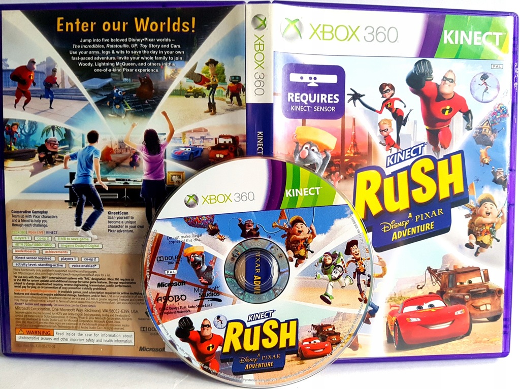 Купить * KINECT RUSH DISNEY PIXAR ADVENTURE * КАК НОВЫЙ: отзывы, фото и ...