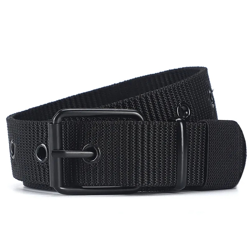 Men Belts Army Military Canvas Nylon Webbing Tactical Belt Fashion Casual