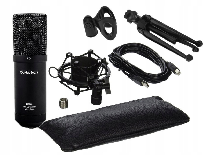 Mikrofon pojemnościowy USB ALCTRON UM900 zestaw