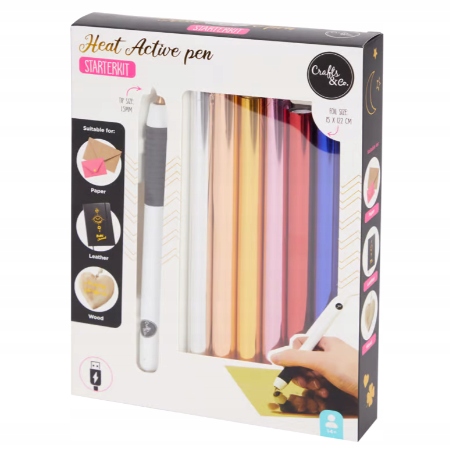 Pióro termiczne Zestaw Startowy - Folia + Długopis HOT FOIL - Crafts & Co