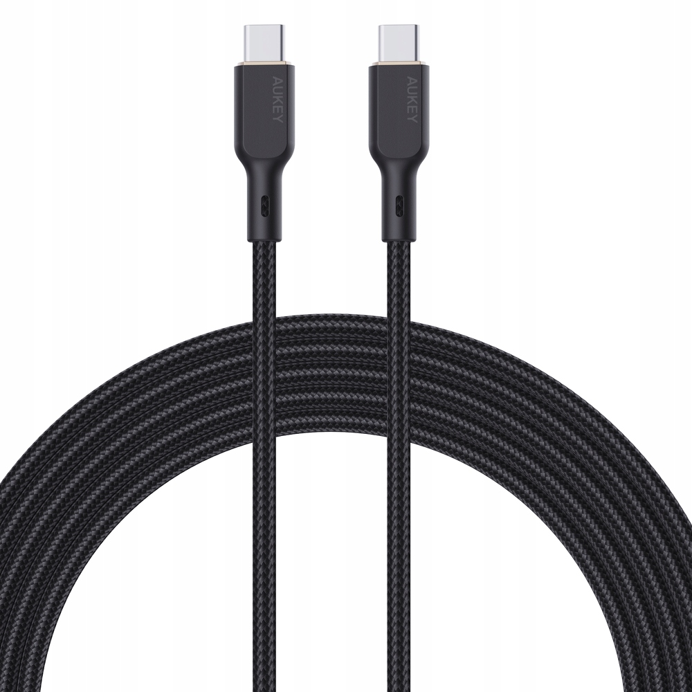 Aukey Kabel USB-C - USB-C 2.0, PD 100W, oplot 1,8m