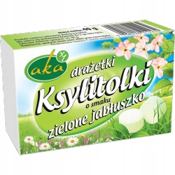 Draże ksylitolowe o smaku zielonego jabłka 40g AKA