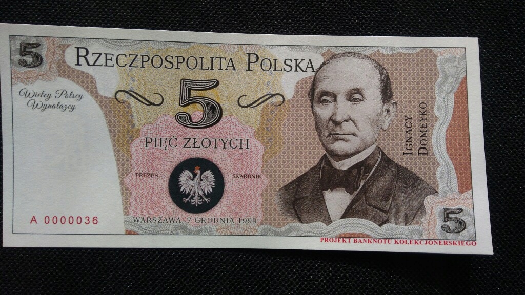 Pięć złotych. Ignacy Domeyko.