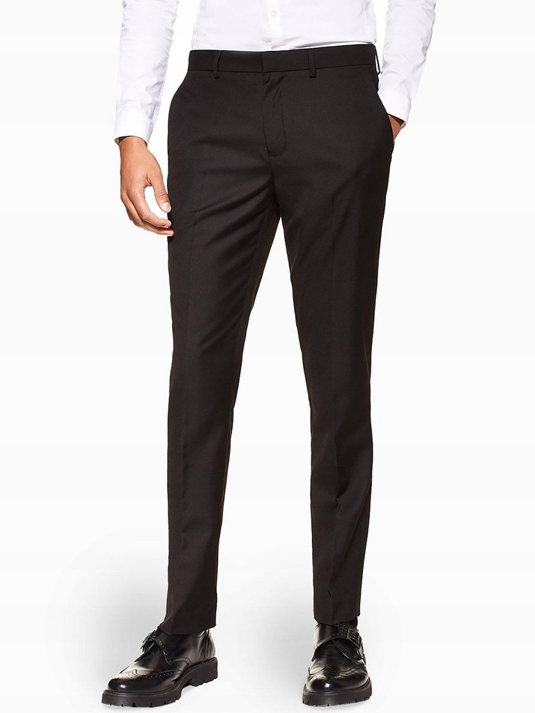 TOPMAN ELEGANCKIE SPODNIE MĘSKIE__34-86CM