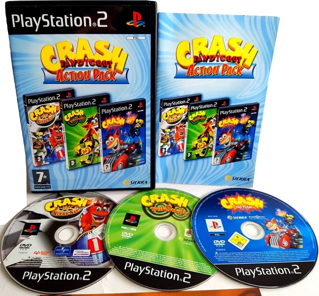 Купить CRASH BANDICOOT ACTION PACK, 3xDVD, НОВИНКА ДЛЯ ДЕТЕЙ: отзывы ...