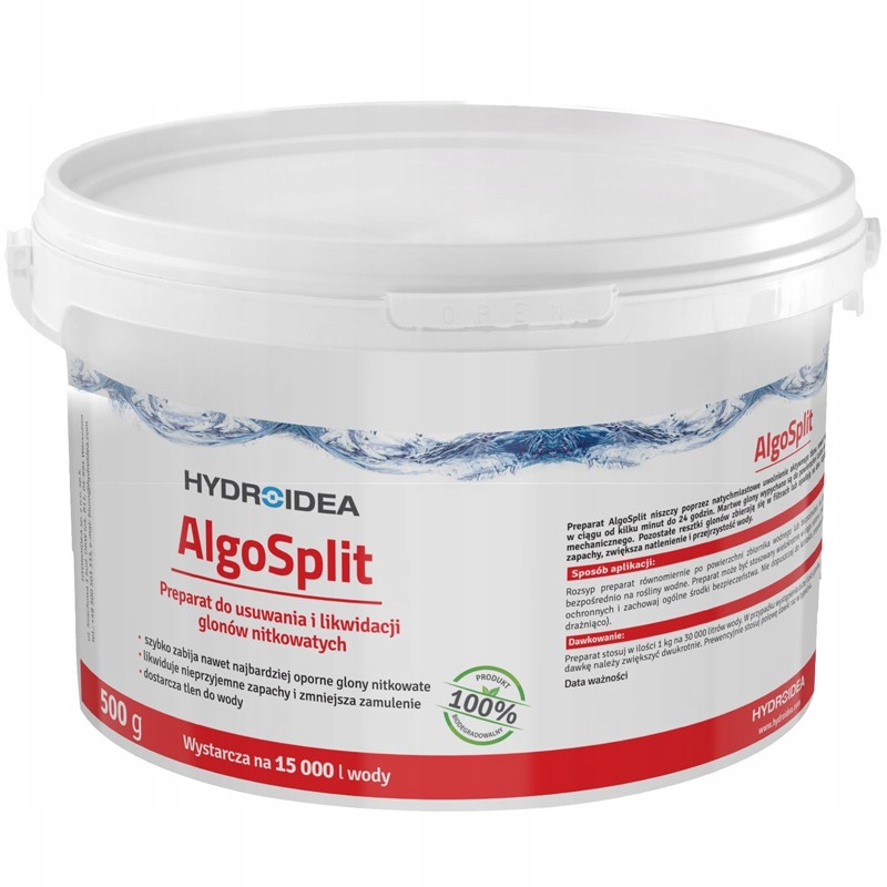 HYDROIDEA ALGOSPLIT 500G PREPARAT NA GLONY NITKOWE