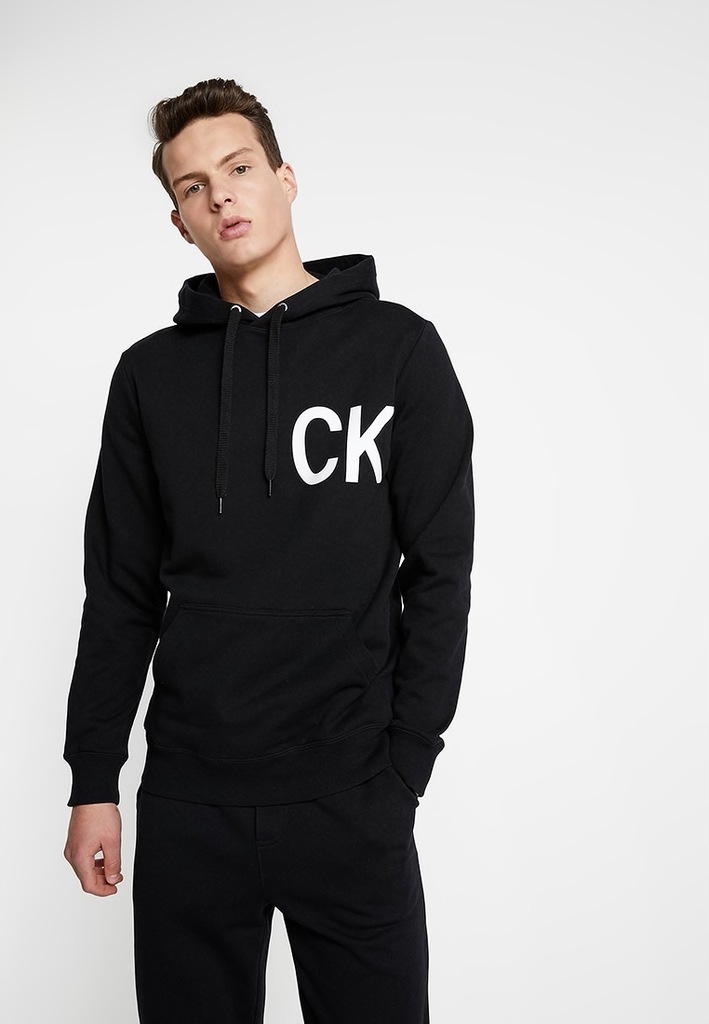 Calvin Klein r. M Bluza MĘSKA GRANATOWA Z KAPTUREM