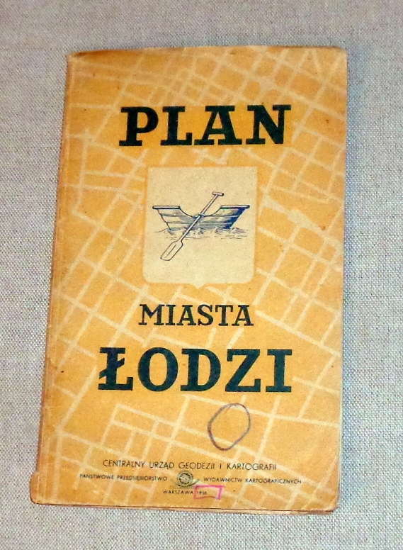 Plan Miasta Łodzi 1956r.