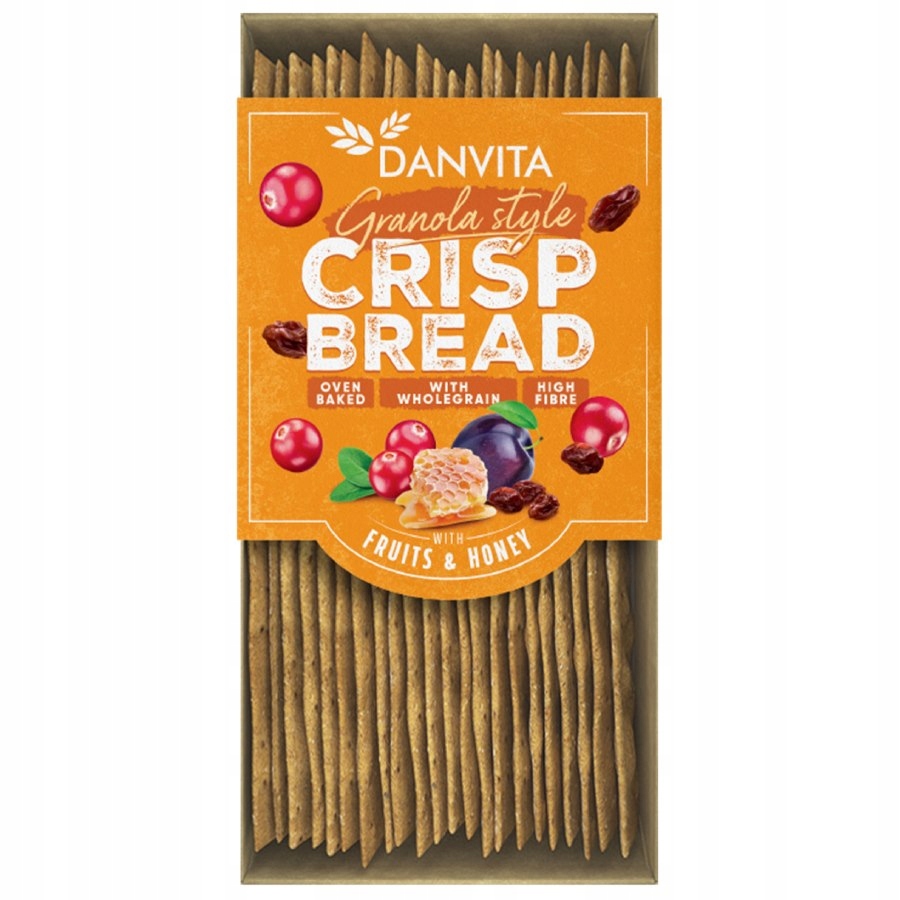 Pieczywo Chrupkie z Jagodami i Miodem Berries & Honey Danvita, 130g