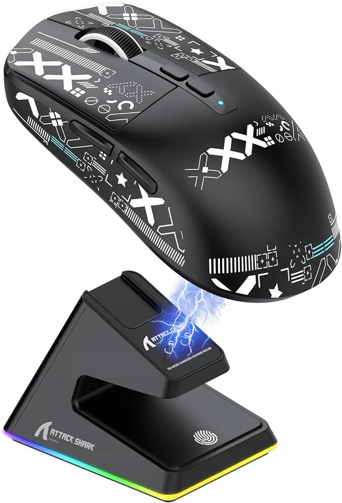 Attack Shark X6 Mouse Bluetooth Wireless Mouses Gamer Mouse 3-Mode With RGB
