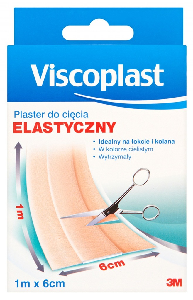 Plaster do cięcia VISCOPLAST elastyczny 6cmx1m