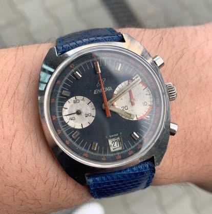 ENICAR CHRONOGRAF BIG EYE UNIKAT