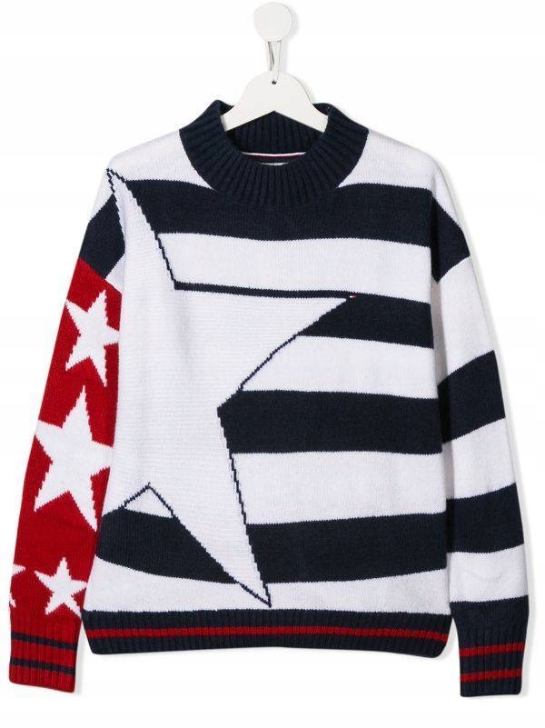 Sweter Tommy Hilfiger dziecięcy ciepły 164 cm