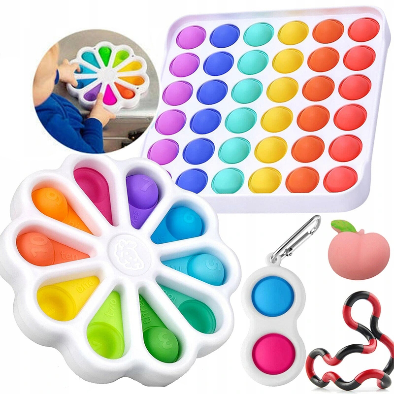5szt Bubble Pop It Zabawka Sensoryczna Anty Stres