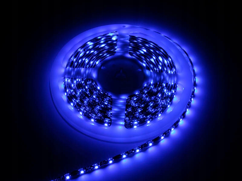 Taśma LED niebieski 3528 5m/300wodoodpor