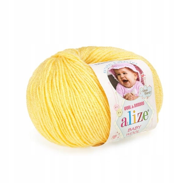 Włóczka Baby Wool 187 Żółty