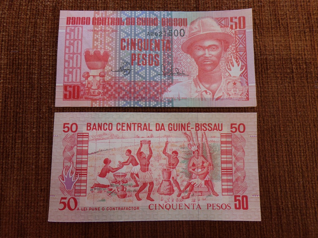 314.GUINEA BISSAU 50 PESOS UNC