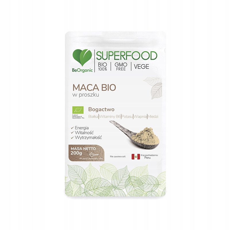 BEORGANIC MACA BIO W PROSZKU - 200g