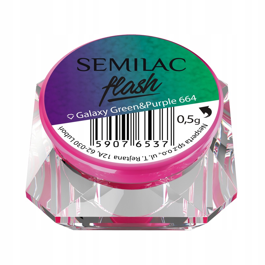 Semilac Flash Galaxy Green&Purple 0,5g