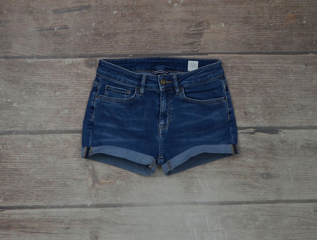 TOMMY HILFIGER VENICE SPODENKI SZORTY JEANS_27/M