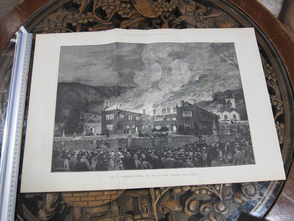 ORYGINALNA STARA GRAFIKA 1881 40 x 60 cm N