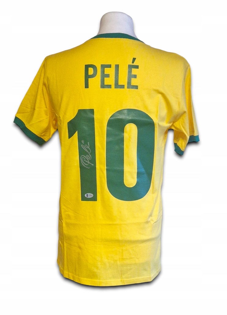 Pelé, Brazylia - koszulka z autografem (zag)