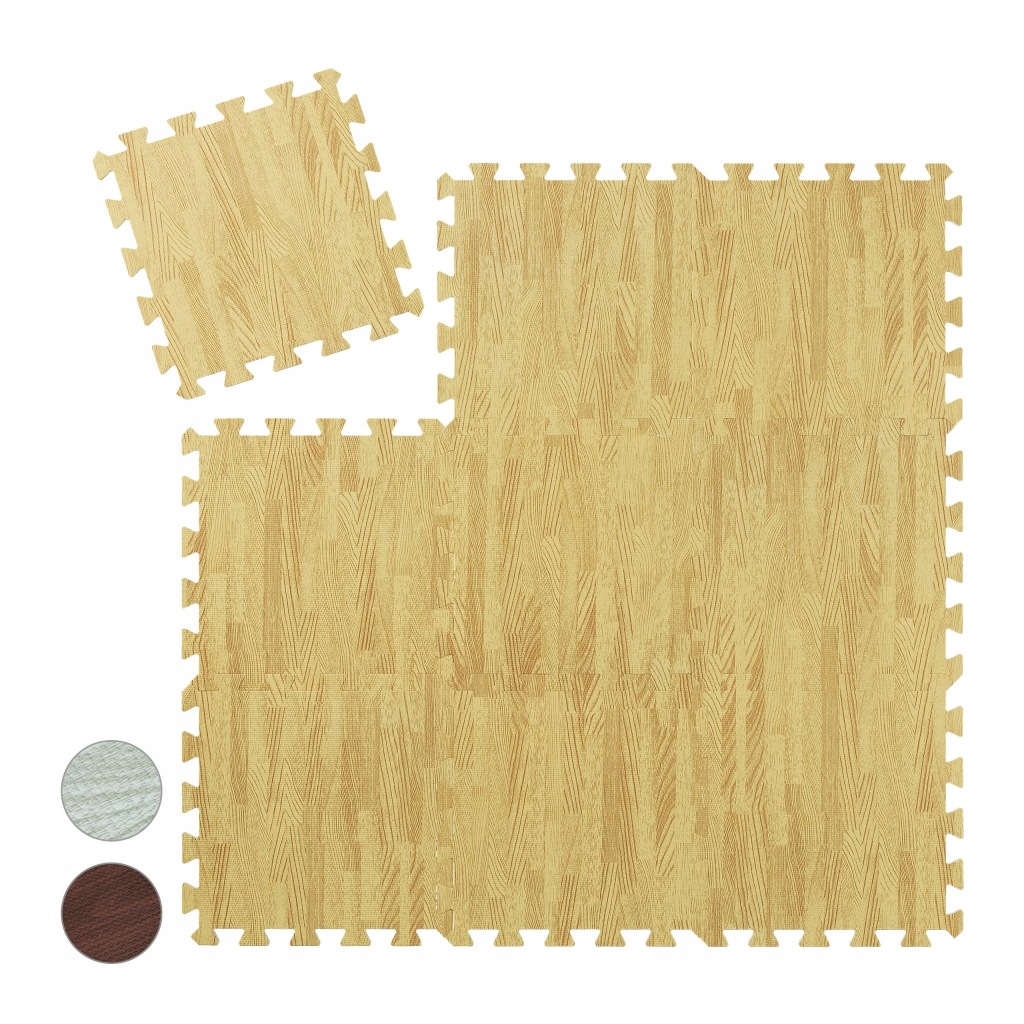 Mata do ćwiczeń Relaxdays 31,5 cm x 31,5 cm brązowy