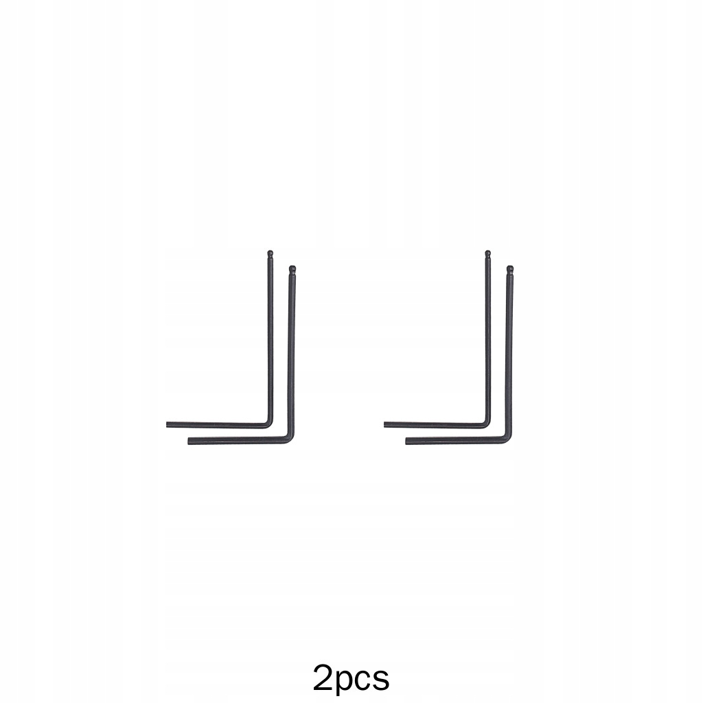2x 2-częściowy klucz sześciokątny / Czarny 4