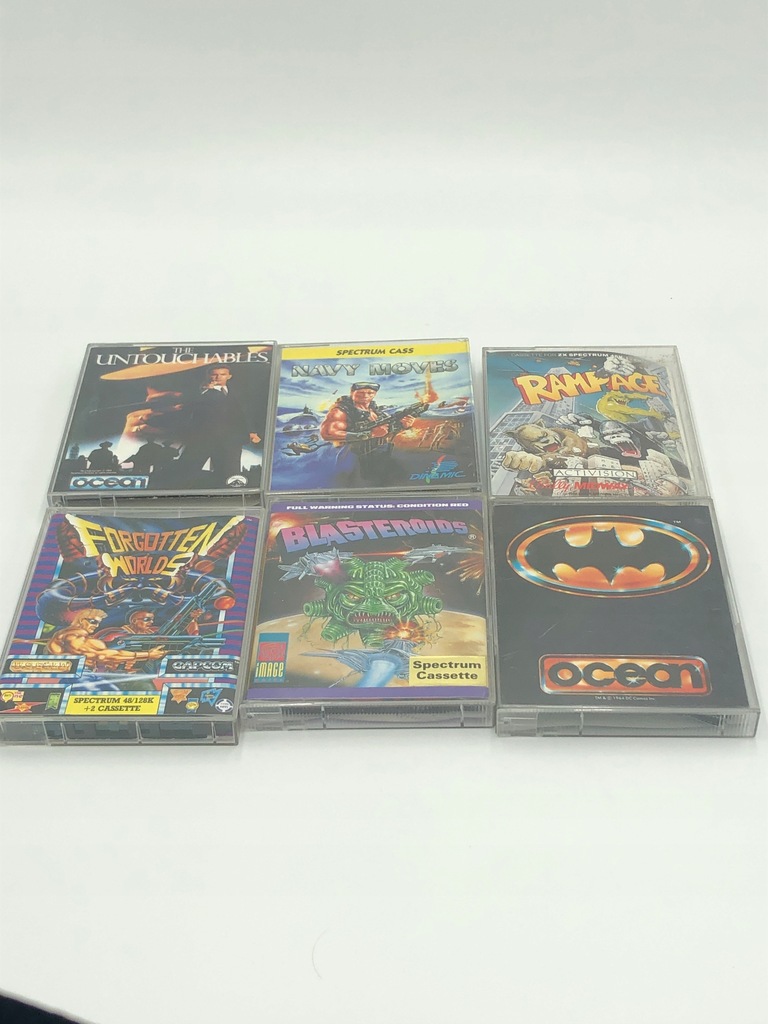 Zestaw Gier ZX SPECTRUM Rampage Blasteroids Batman i inne