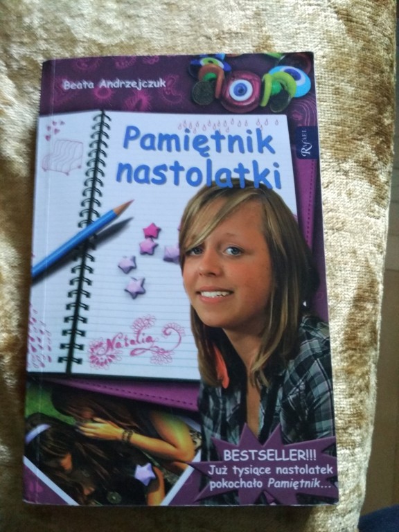 Książka "Pamiętnik nastolatki 1" z dedykacją