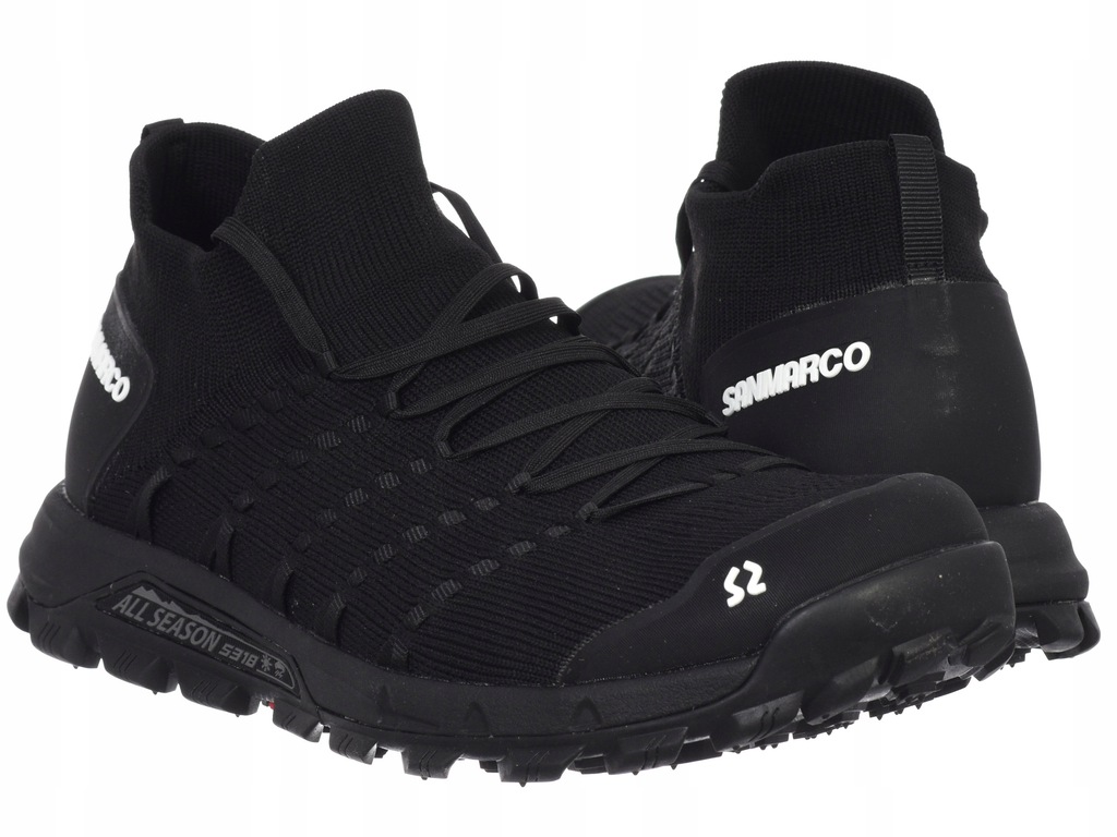 Buty męskie San Marco - TREK SOCK SMT2000003-0003 obuwie trekkingowe CZARNE