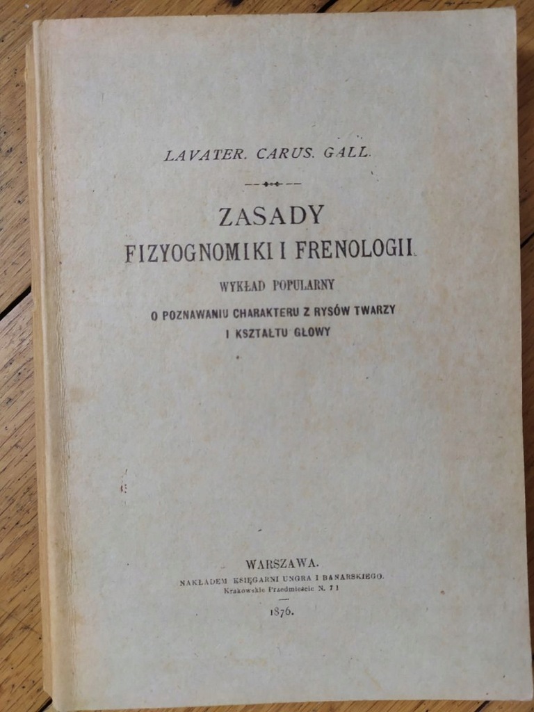 ZASADY FIZYOGNOMIKI I FRENOLOGII GALL