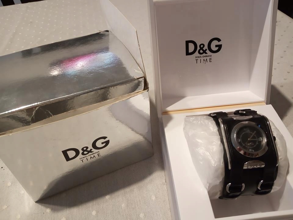 D&G skórzany zegarek