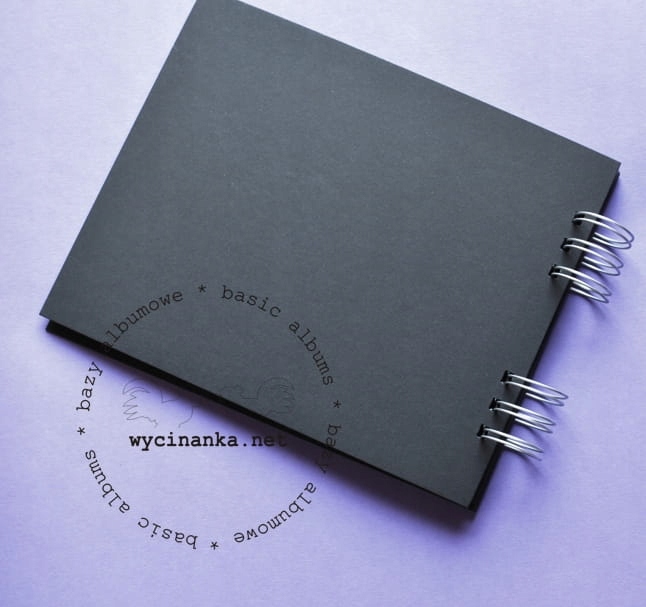 Wycinanka - baza albumowa 16,5x20,5 cm , czarna