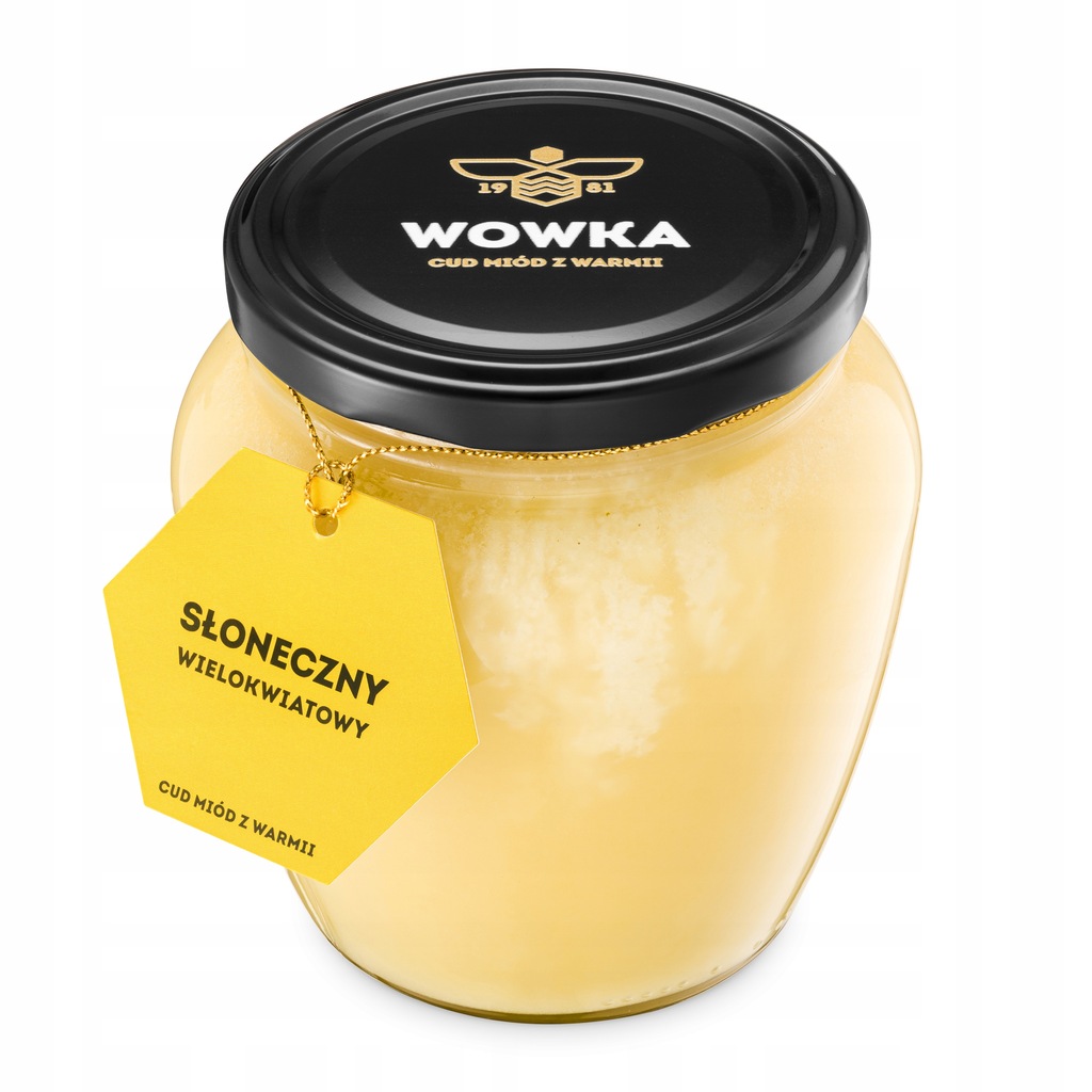 MIÓD WIELOKWIATOWY KREMOWANY- 740G- MIODY WOWKA