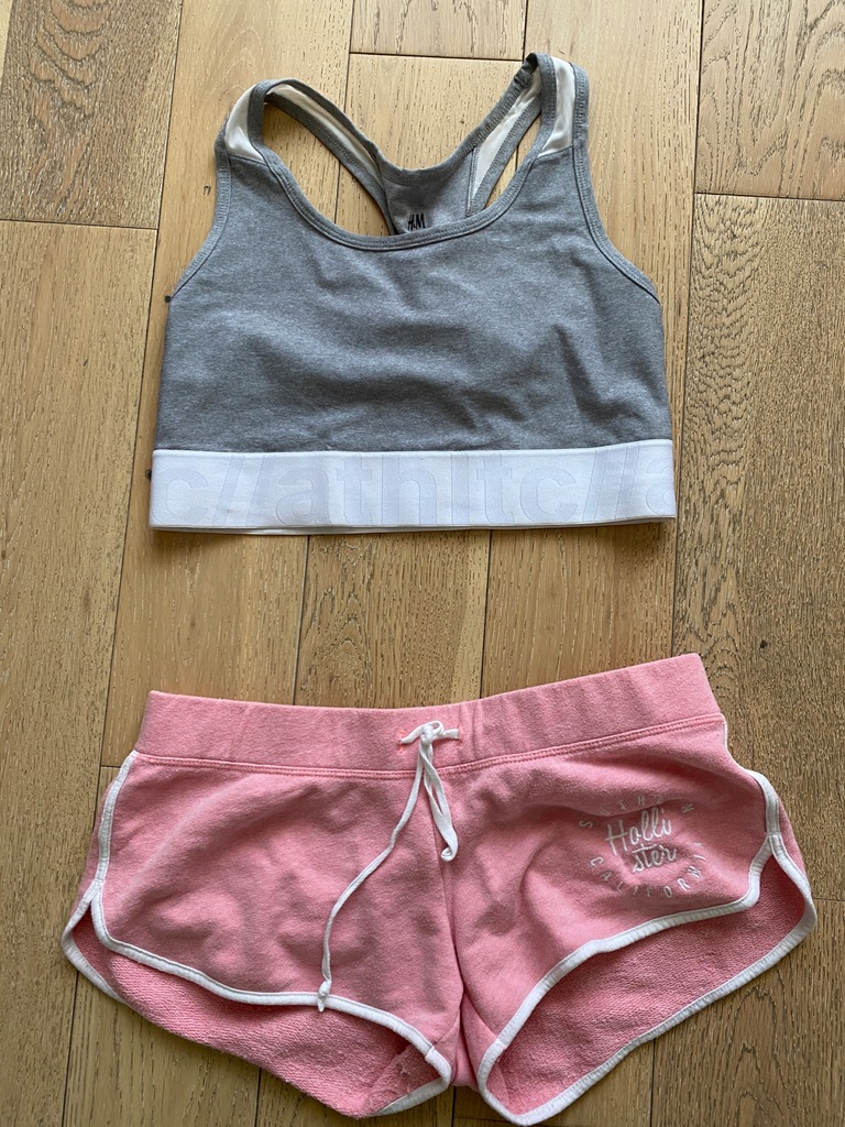 Komplet fitness r S/M H&M i Hollister