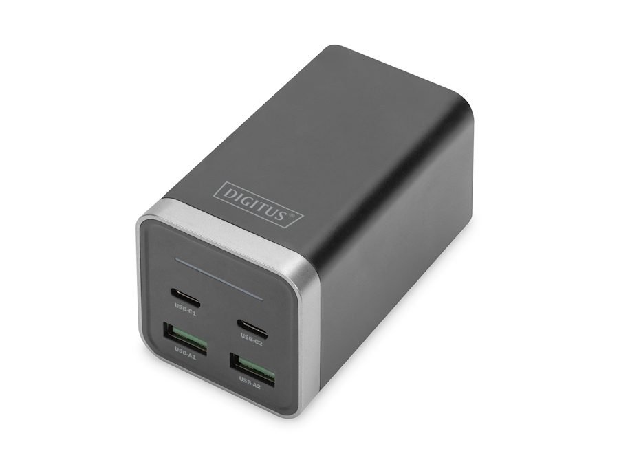 Ładowarka sieciowa GaN USB A x2 USB-C x2 PD 65W Digitus DA-10180
