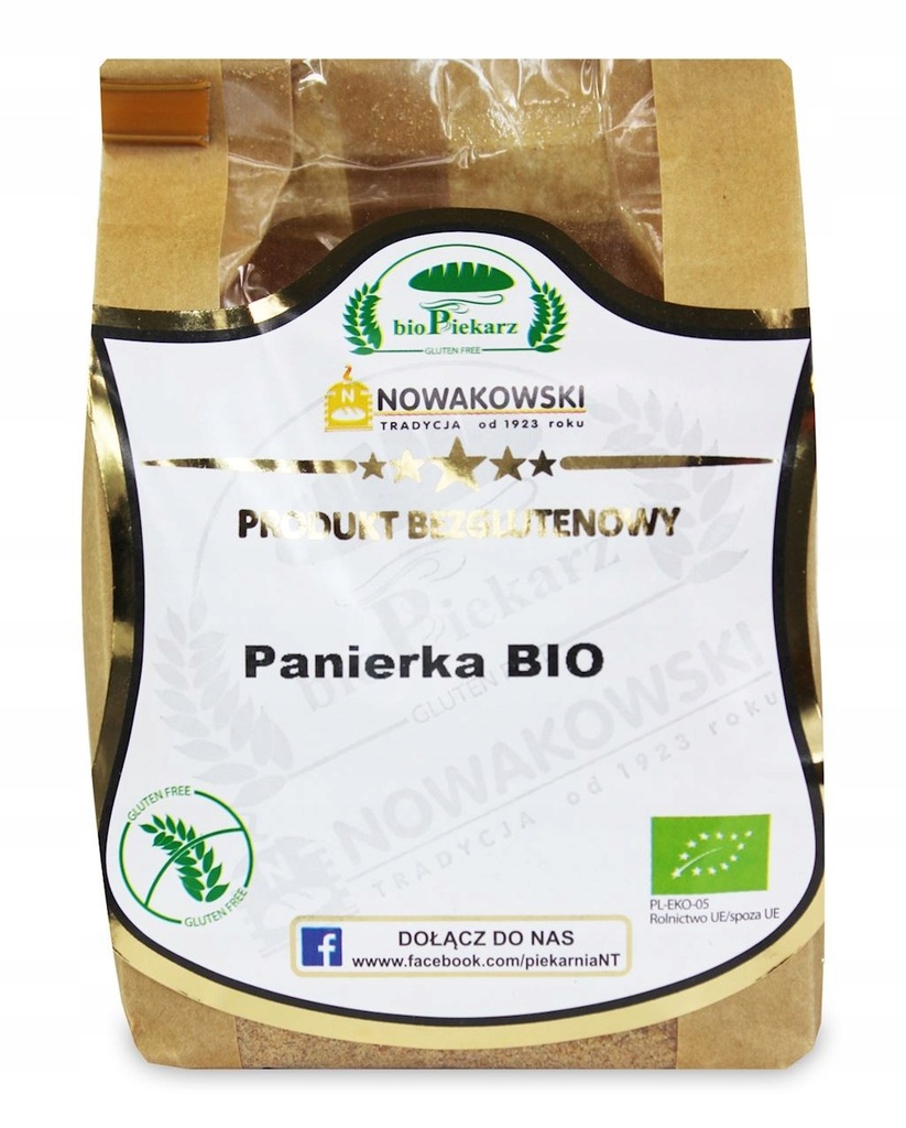 PANIERKA BEZGLUTENOWA 300g BIOPIEKARZ NOWAKOWSKI