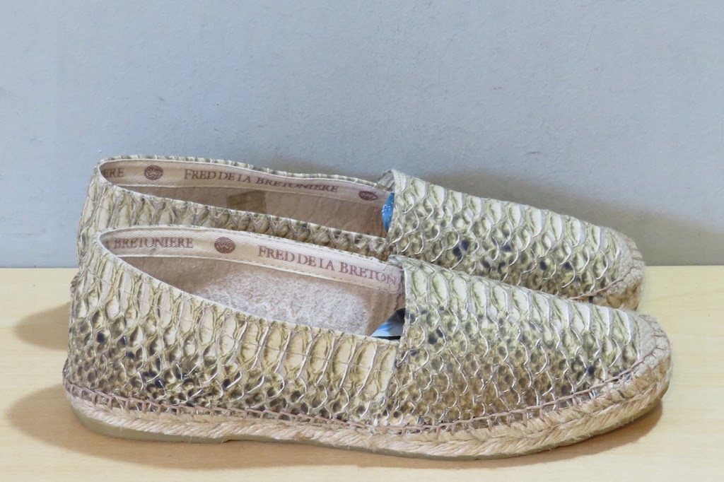 FRED DE LA BRETONIERE ESPADRYLE DAMSKIE SKÓRA 38