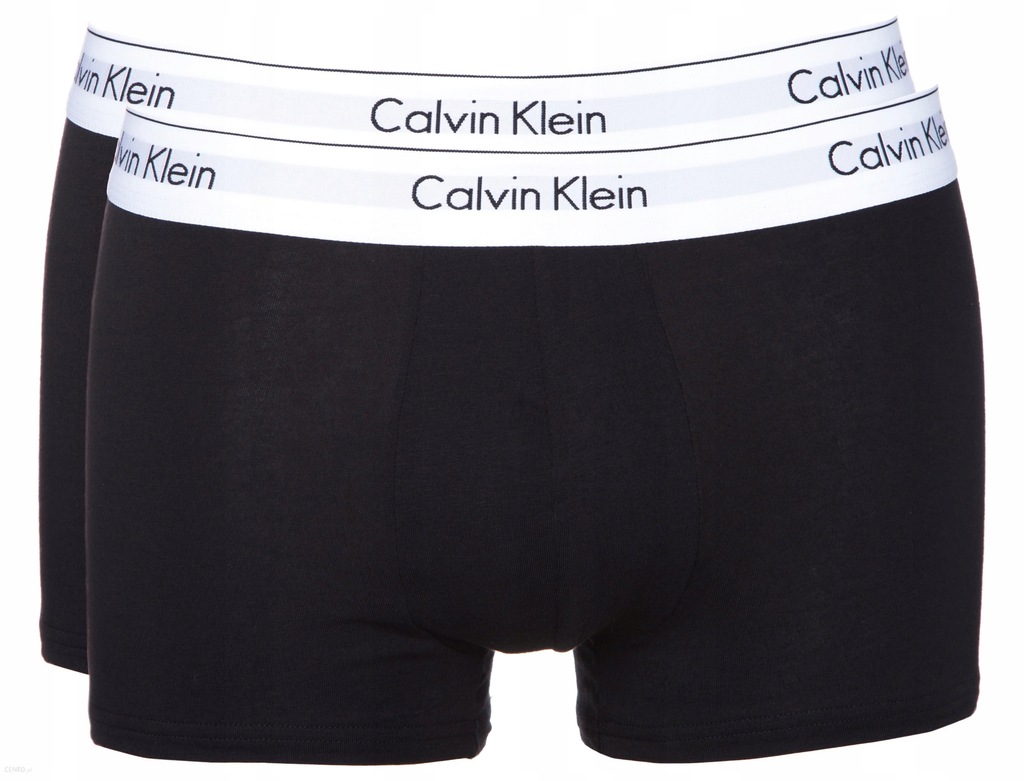 T434 CALVIN KLEIN BOKSERKI MĘSKIE CZARNE 2-PAK M