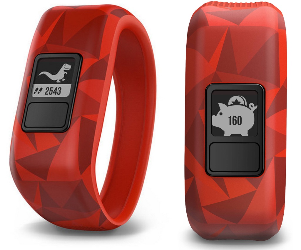 GARMIN VIVOFIT jr BROKEN LAVA Czerwony