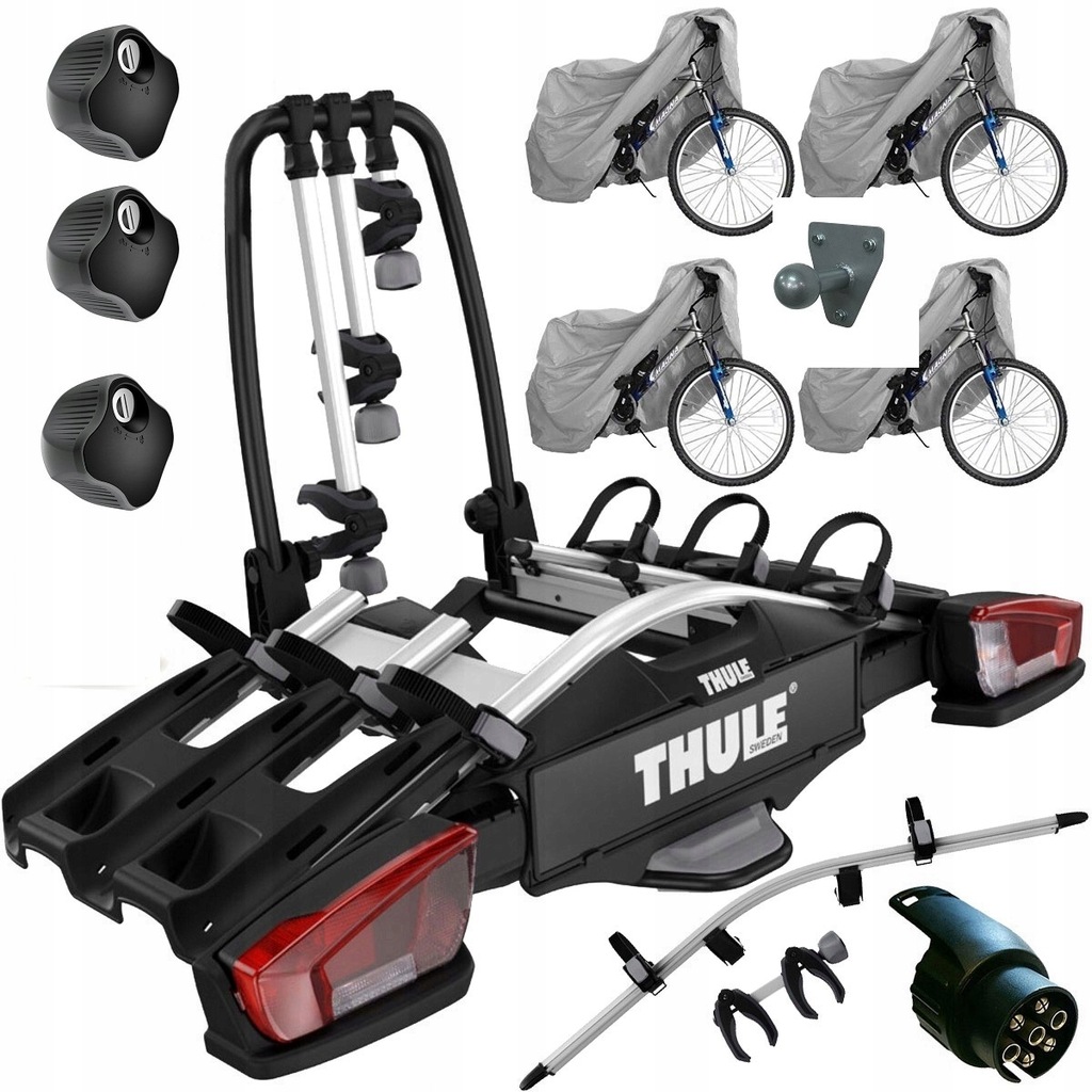 Thule na 4 rowery na hak Thule VeloCompact 3 +9261