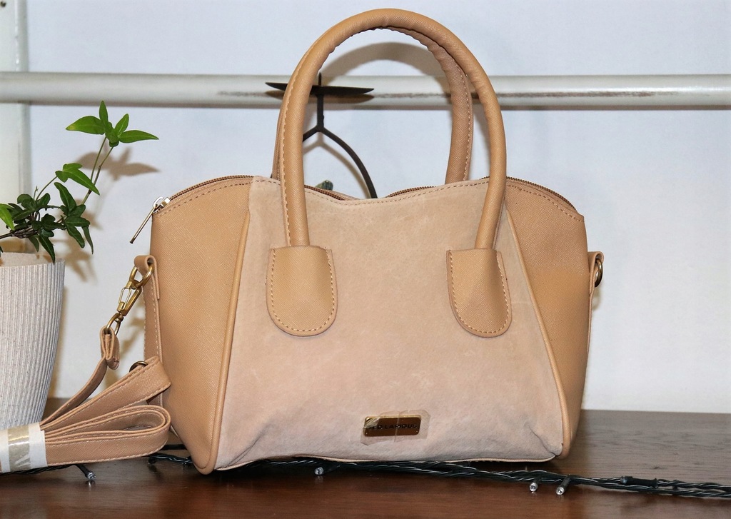 TED LAPIDUS*brązowa torebka skóra naturalna i eko