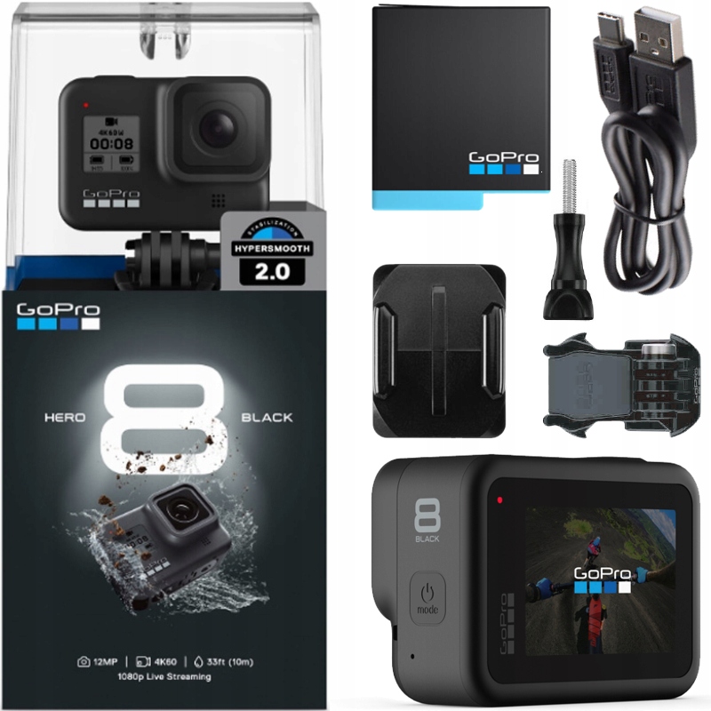 Kamera GoPro HERO 8 Black Go Pro HERO8 4K WiFi GPS