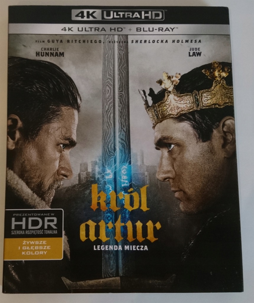 Król Artur blu ray Ultra hd 4 k HDR