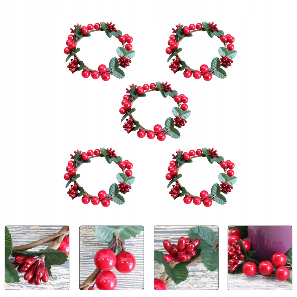 5pcs Artificial Christmas Tree Decors for Party