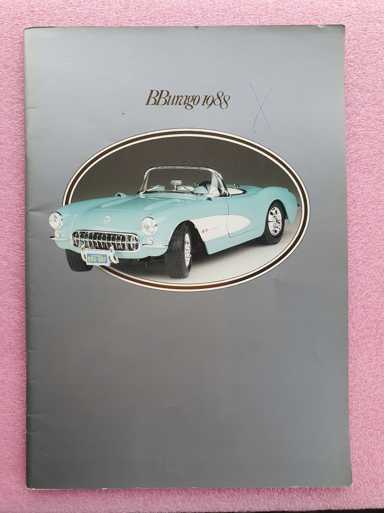 Katalog A4 Duży Bburago 1988 made in Italy Burago